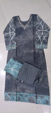 Grey Colour Fancy Printed With Work kurti With Bottom Dupatta Wholesalers In Delhi